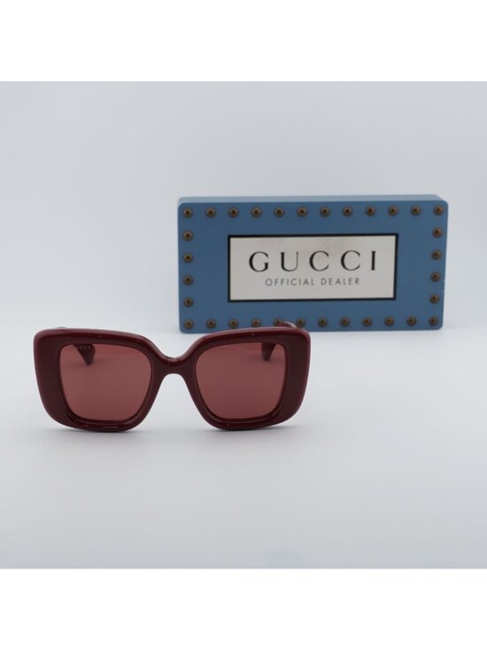 Gucci GG1975S 005 Square Sunglasses – Burgundy main image 8